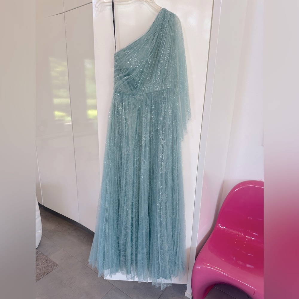 THEIA Carol One Shoulder Gown NWT 6 - Picture 7 of 9